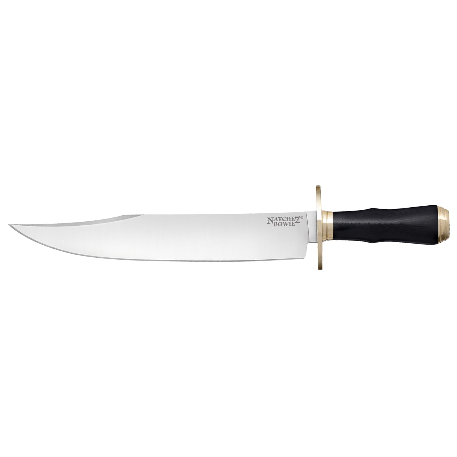 Cold Steel Bowie Natchez 11.5" 4034SS Steel Razor-Sharp Clip Point Blade 5.25" Micarta Handle Fixed Blade Hunting Knife w/Sheath