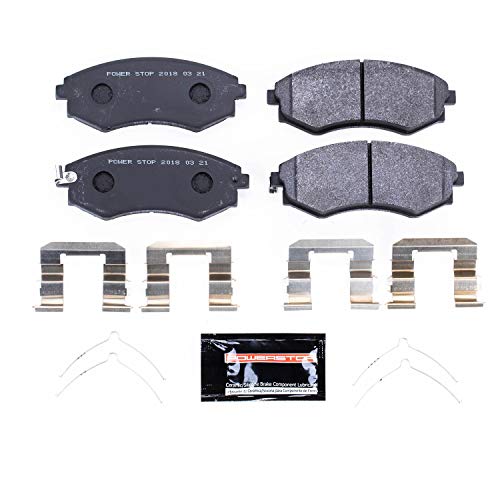Power Stop Front Track Day PSA-449 Carbon-Fiber Metallic Brake Pads For Elantra, Sonata, Tiburon, Magentis, Optima, Nissan 240SX, Nissan Axx, Nissan Sentra, Nissan Stanza [Model Specific]
