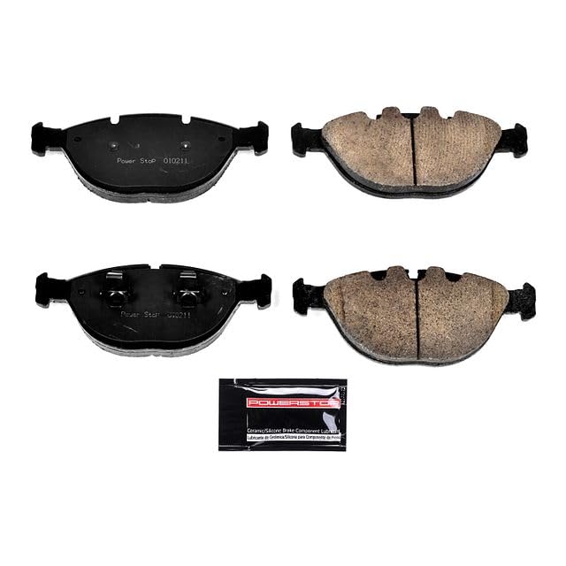Power Stop Z23-920 Z23 Evolution Sport Carbon Fiber Infused Ceramic Brake Pads with Hardware For BMW X5 2002-2003, BMW X5 2005-2006 [Model Specific]