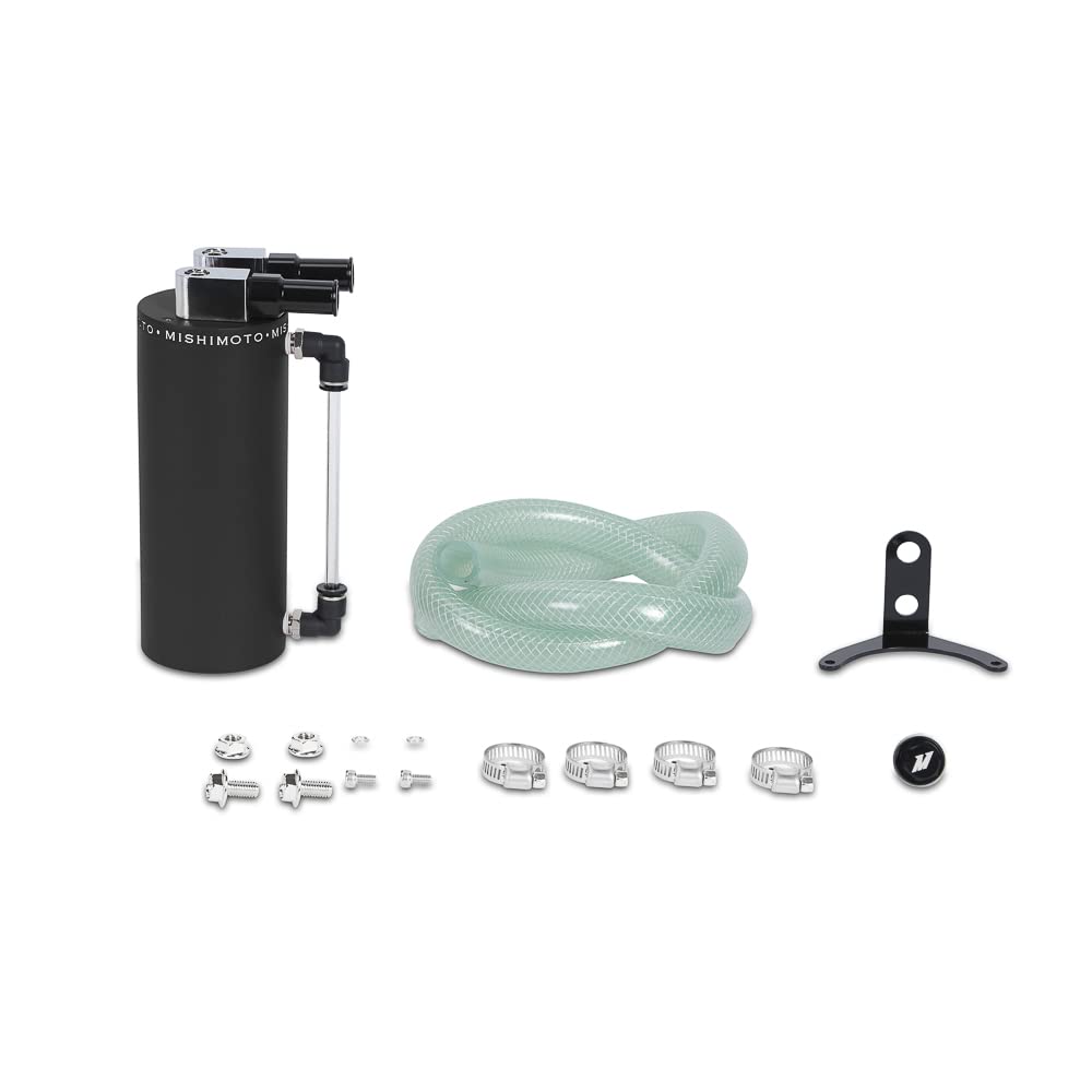 Mishimoto Aluminum Oil Catch Can - Small Black Wrinkle
