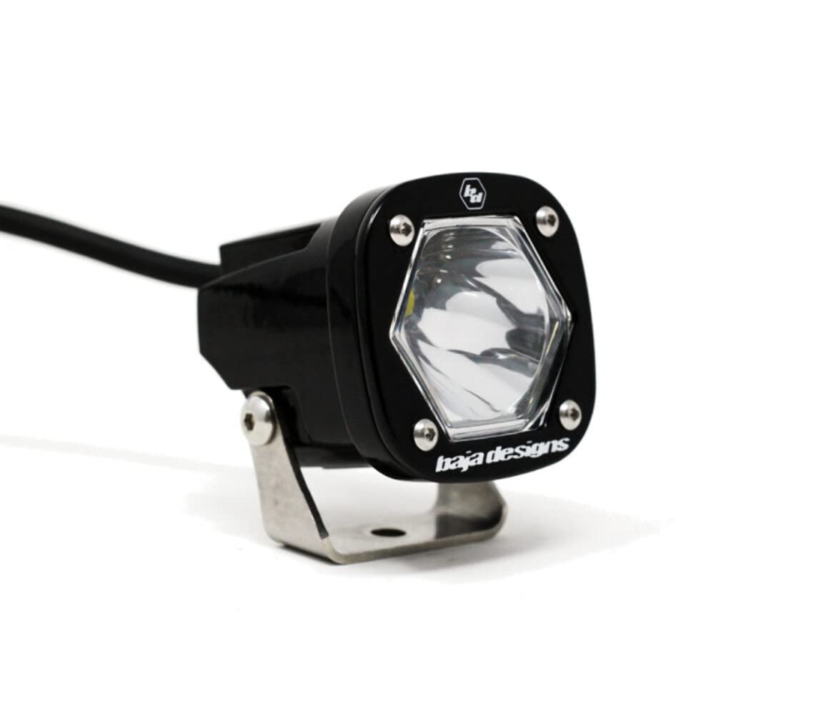 Baja Designs S1 LED Light Pod Black for Jeeps, Off Road 4x4, Truck, UTV, ATV (Spot; Clear)