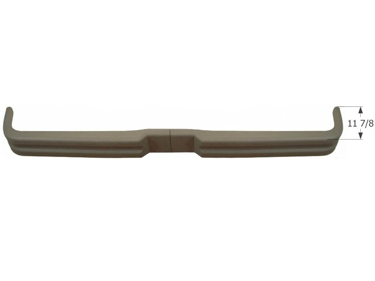 Glendale ICON Titanium RV Bumper, Unpainted
