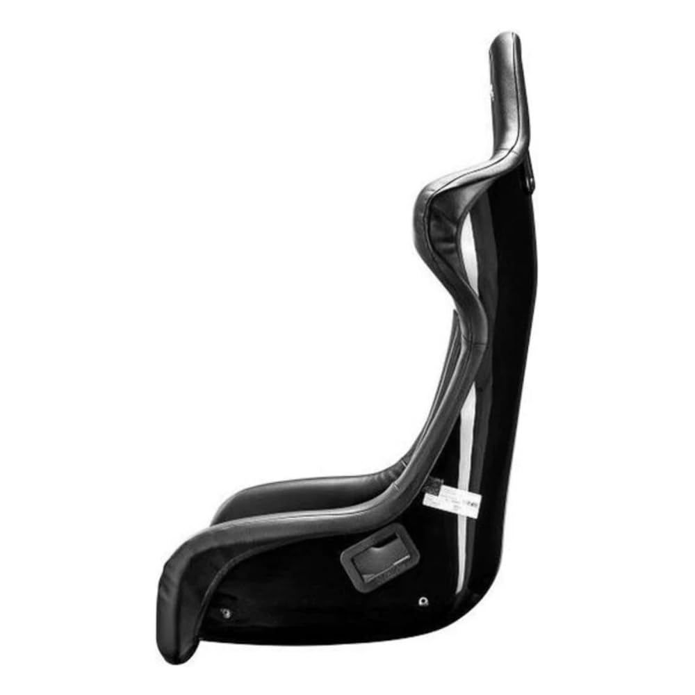 Sparco Ultralight Grid Q Sky Fibreglass Seat with Vinyl Cover, Black