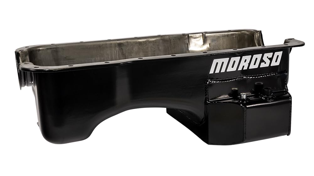 Rear Sump Moroso 20527 Oil Pan with Road Race Baffling for Ford 302 Engines