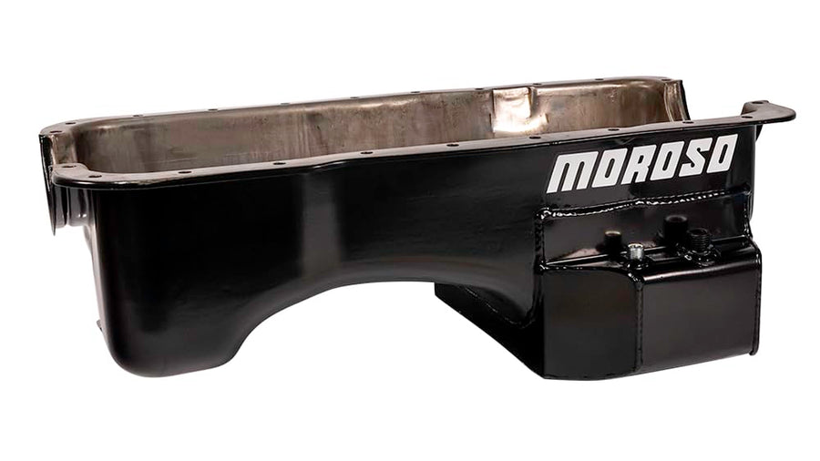 Rear Sump Moroso 20527 Oil Pan with Road Race Baffling for Ford 302 Engines