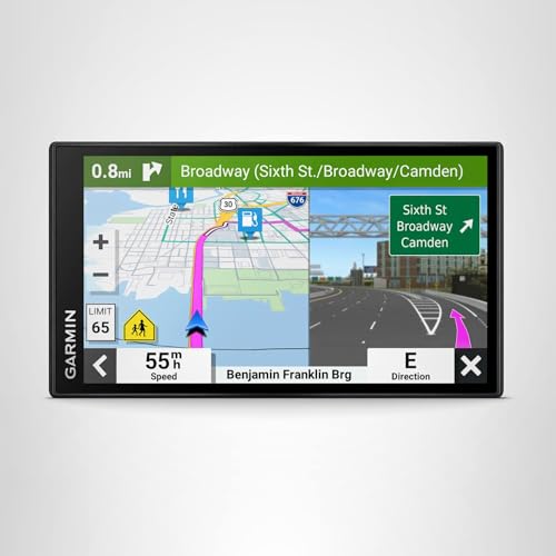 6-inch Garmin DriveSmart 66 Car GPS Navigator with Bright, Crisp High-Resolution Maps and Garmin Voice Assist