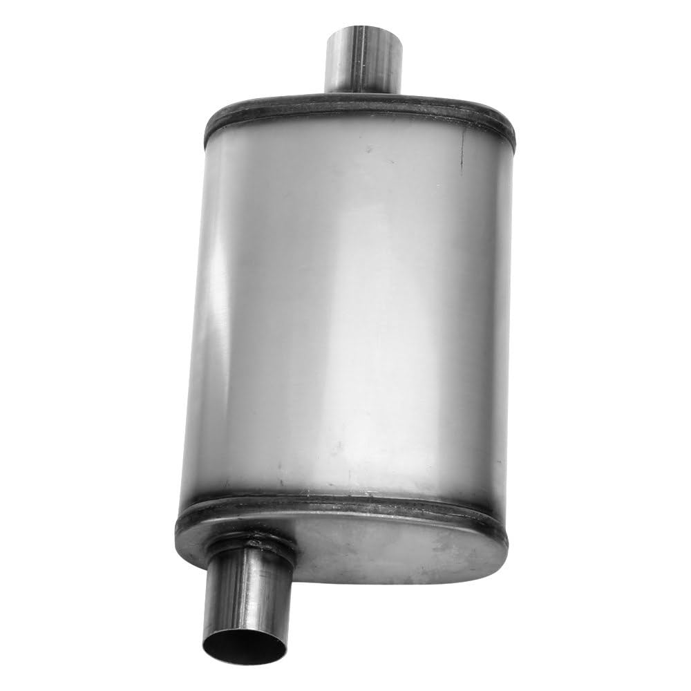 Cherry Bomb Salute Muffler - SA1225 Reversible Oval Body - H4" X W9" X L14" 20" OAL 2-1/4" O/C Muffler - Cherry Bomb Salute