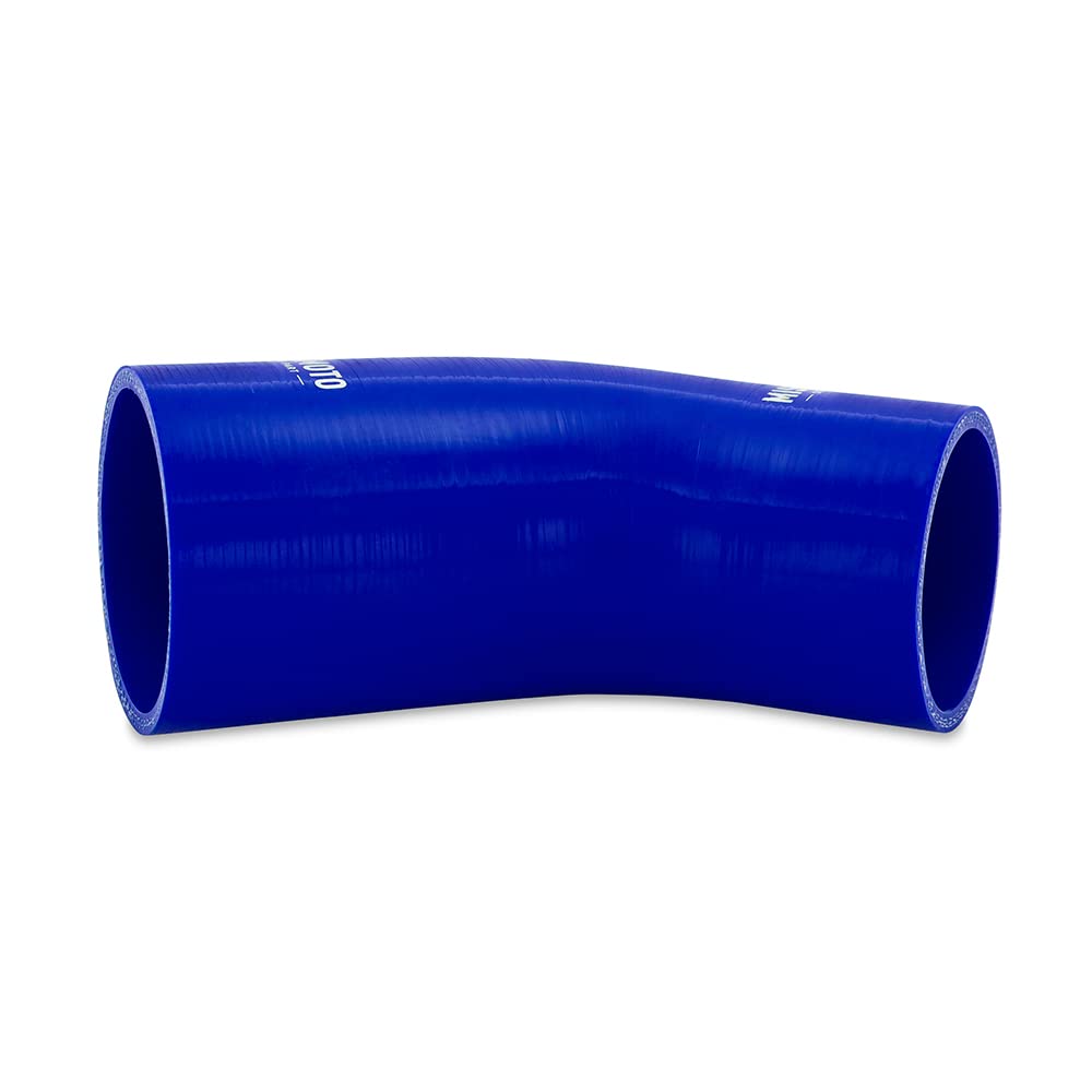 Mishimoto 45-Degree MMCP-R45-25275BL Silicone Transition Coupler, 2.50" to 2.75", Blue