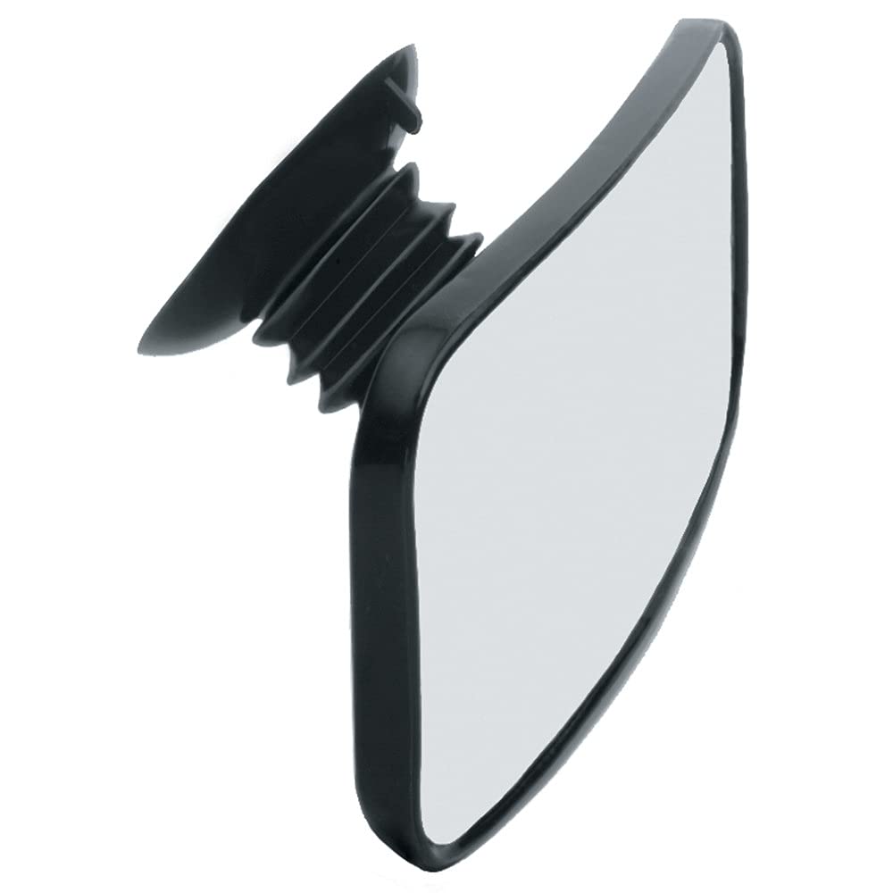Suction Cup CIPA 11050 Rearview Mirror, Black, 8" W x 4" H