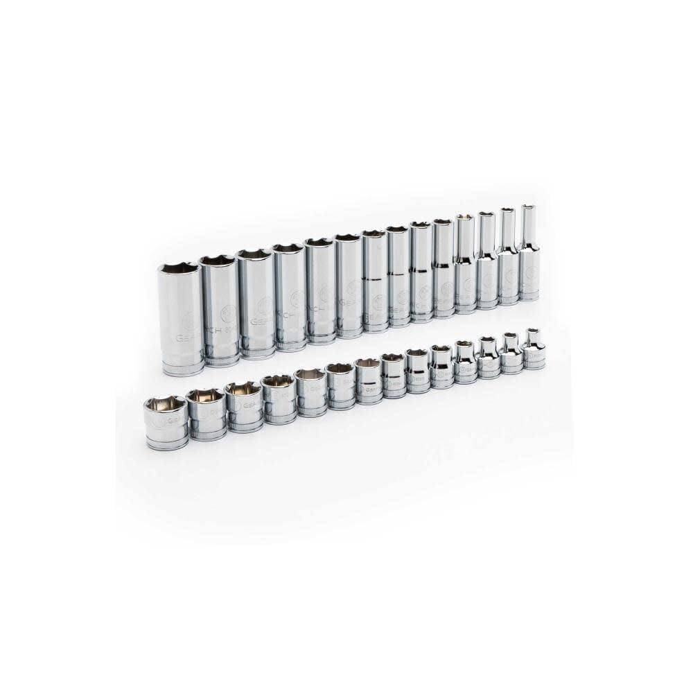 Set GEARWRENCH - SKT Std/Dp Met 3/8Dr 28Pc (86540)