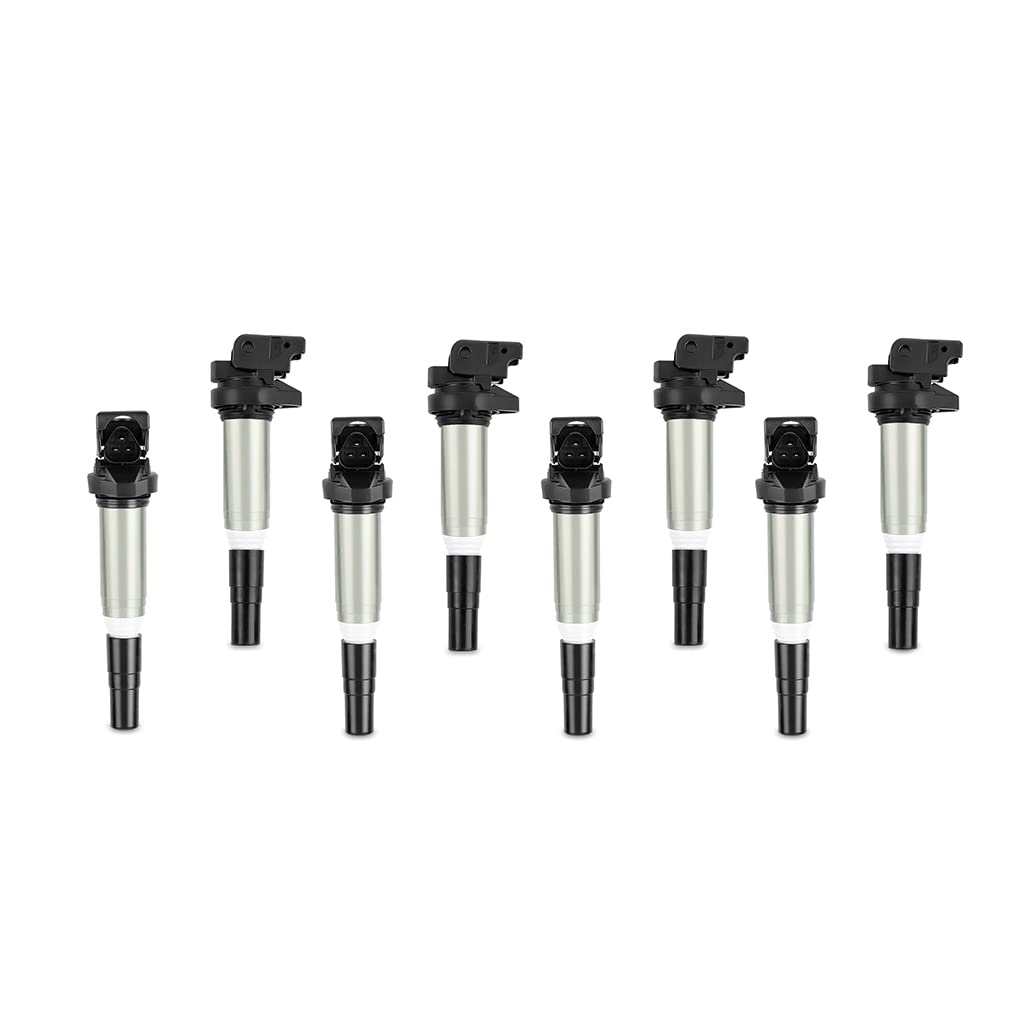 Mishimoto Compatible Ignition Coil With BMW M54, N20, N52, N54, N55, N62, S54, S62 2002+, Set of 8