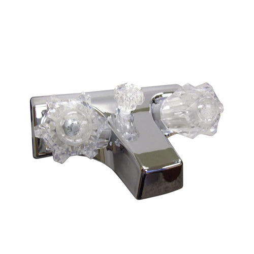 Utopia LaSalle Bristol 20351207 Chrome Finish 4" Plastic Tub and Shower Diverter with Clear Handles