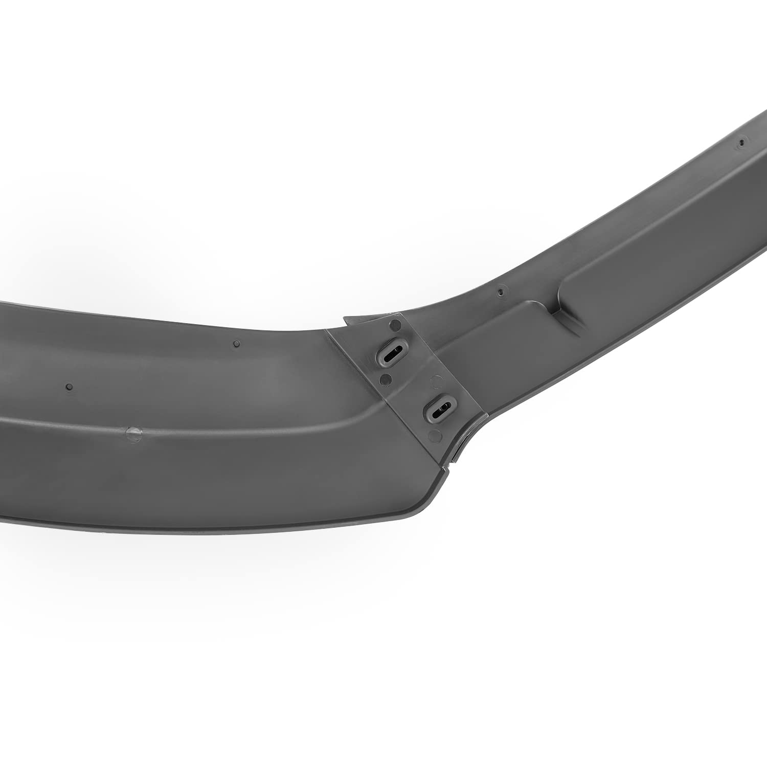 Front Bumper Lip Spoiler Splitter Spec-D Tuning Glossy Black Compatible with 2014-2019 Ford Fiesta S SE Titanium