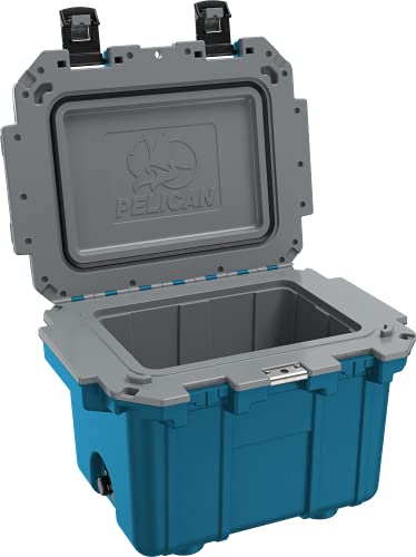 30 Quart Pelican Elite Cooler (Pacific Blue/Grey)