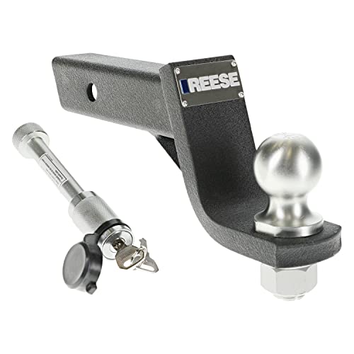 Reese Towpower Trailer Hitch Ball Mount Interlock® Security Kit, 7,500 lbs. Capacity, Fits 2 in. Receiver, 4 in. Drop, Black