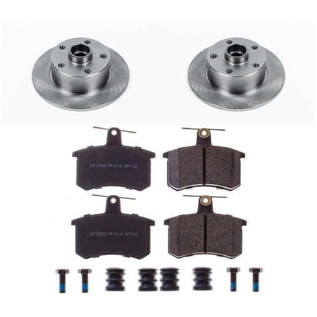 POWERSTOP Autospecialty KOE588 Rear Replacement Brake Kit-OE Brake Rotors & Ceramic Brake Pads