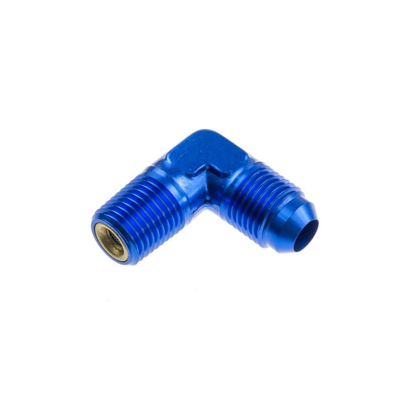 922-04-04-1 Redhorse -04 AN Male To 1/4 NPT with NOS Screen, 90 degree - Blue