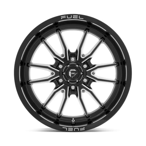 D761 CLASH FUEL OFF-ROAD 17X9, 6X120, 5.04, 1mm GLOSS BLACK MILLED - D76117909450