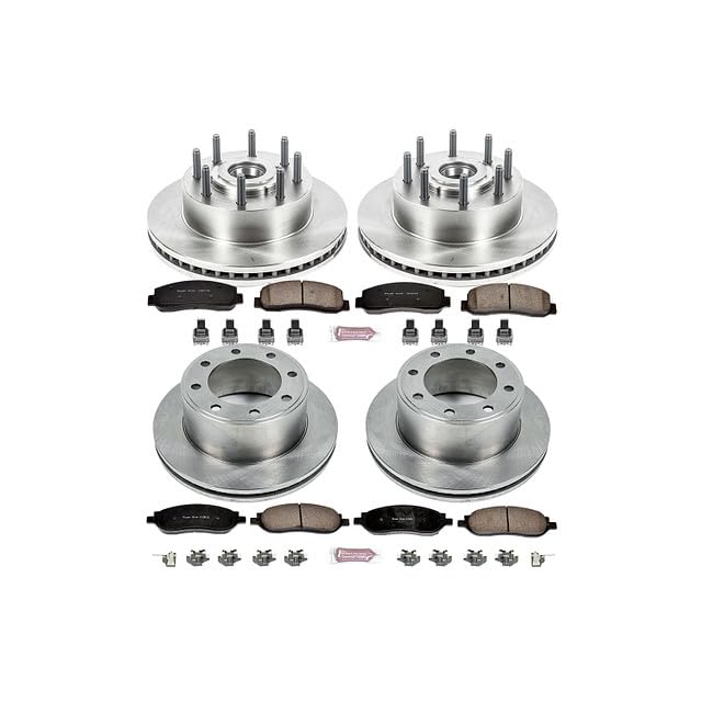 Power Stop Autospecialty KOE1797 Front and Rear Replacement Brake Kit-OE Brake Rotors & Ceramic Brake Pads