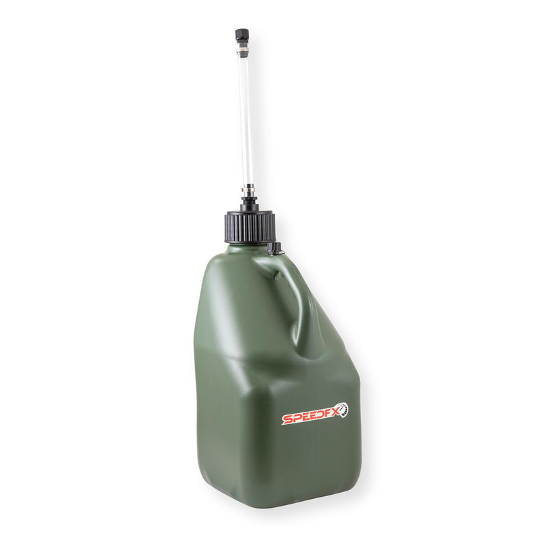 Liquid Storage Container Speedfx 8834, Square Shape, 5 Gallon Capacity, Dark Green, Plastic
