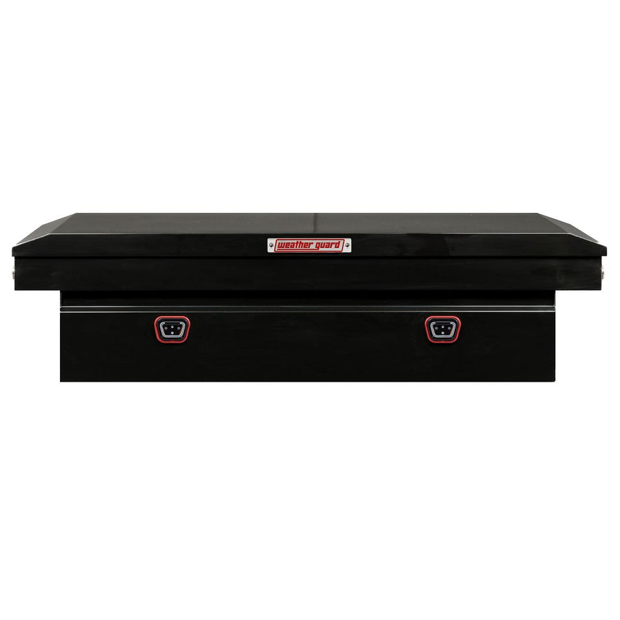 Weather Guard Saddle Truck Box Model 116-5-04, Steel, for Full Size Trucks, Extra Wide, Gloss Black, 15.5 cu ft Capacity