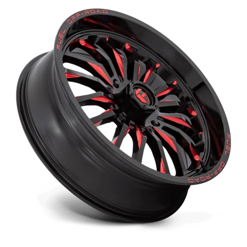 UTV Fuel D822 22X7 4X156 G-BLK MILL-RED 13MM - D8222270A544