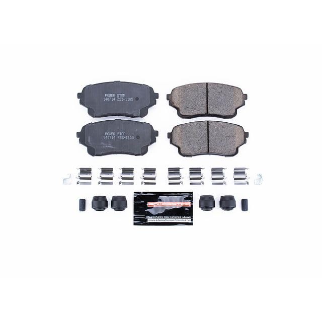 Power Stop Z23-1105 Z23 Evolution Sport Carbon Fiber Infused Ceramic Brake Pads with Hardware For Suzuki XL - 7 2004-2006 [Vehicle Specific]