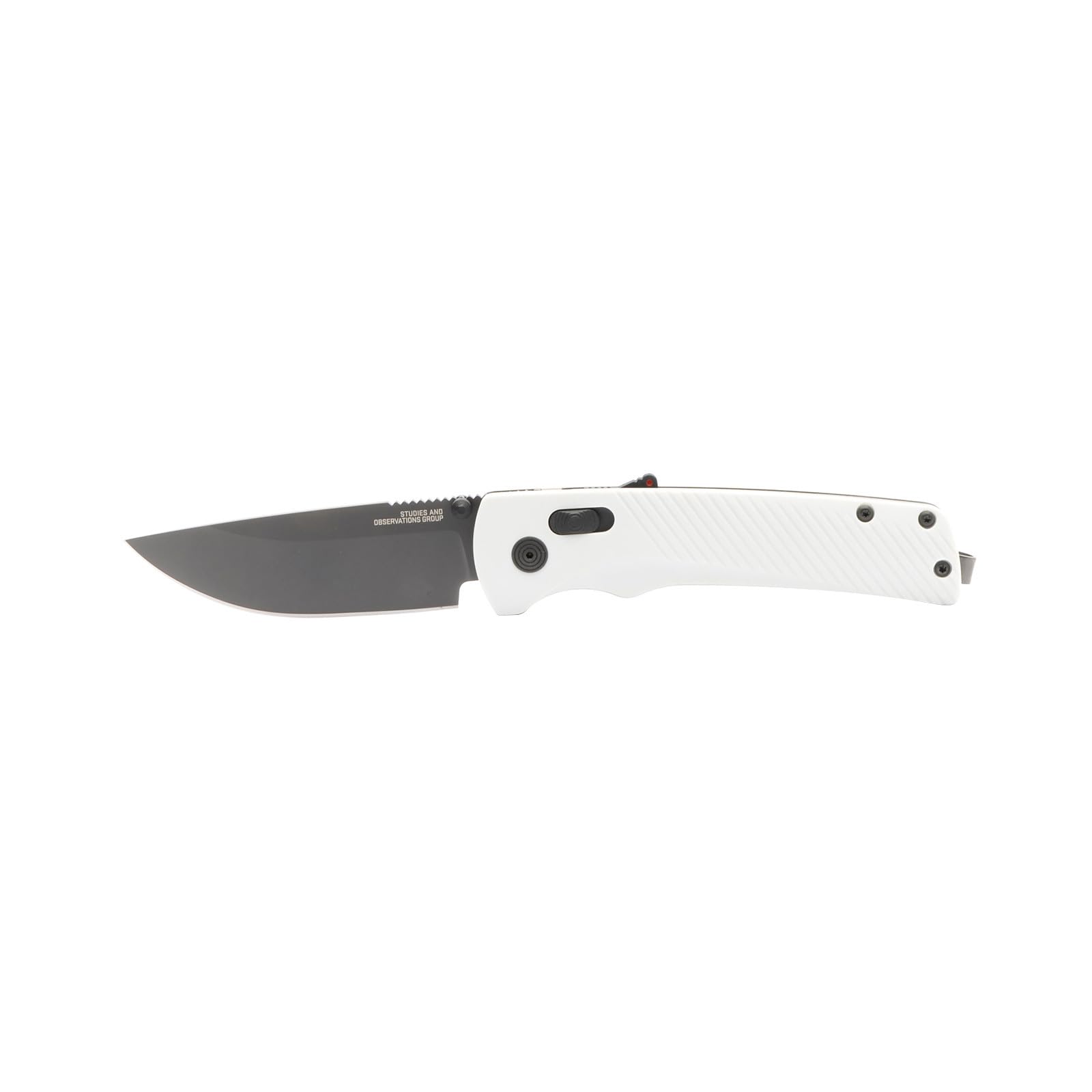 SOG Flash AT Ambidextrous Daily Carry Pocket Compact Folding Knife | Ergonomic Handle for Enhanced Grip | D2 Steel Blade, Concrete/Cool Gray
