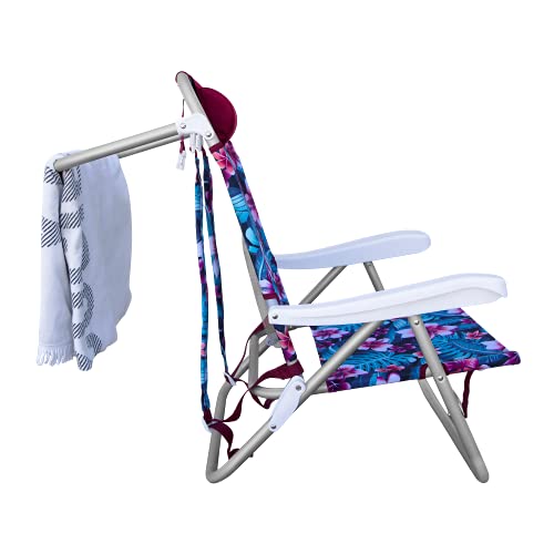 Backpack Hurley Beach Chair, Cabana, Black