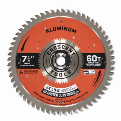 Crescent APEX 7-1/4" 60T MED. Aluminum Blade (CSBAM-760) (5/Each)