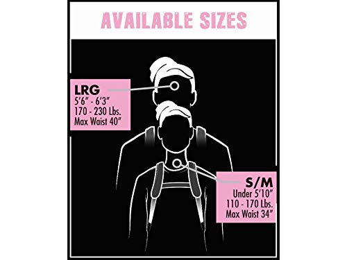 Women's Muddy Hunting Tree Stand Safety Systems Lightweight Padded Nylon Quick-Release Safeguard Harness, Small/Medium