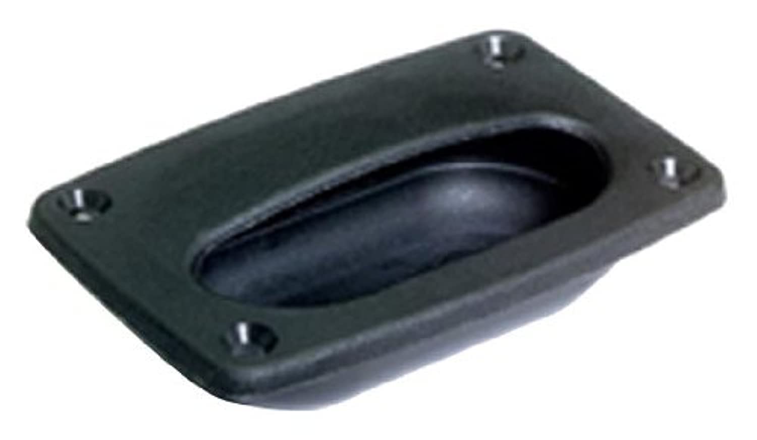 Flush Hatch Finger Pull Attwood 2027-7, Marine Hatch Hardware, Black Propylene, 3-5/8 x 2-5/16 Inch