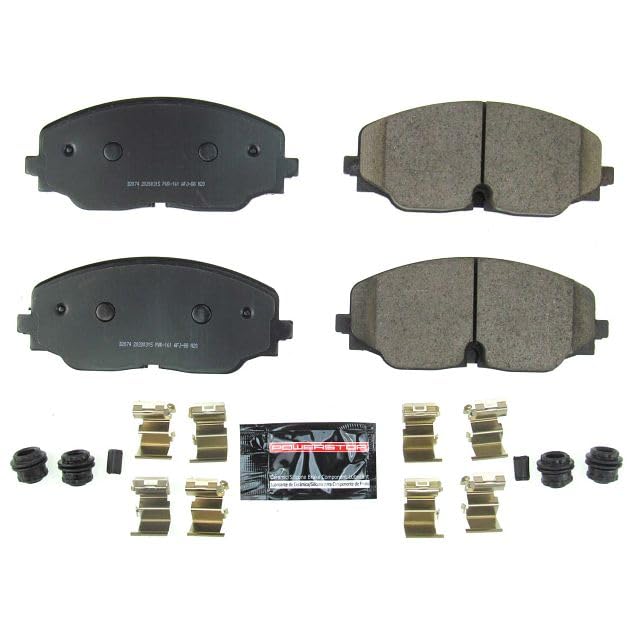 Power Stop Z23-2074 Z23 Evolution Sport Carbon Fiber Infused Ceramic Brake Pads with Hardware Front