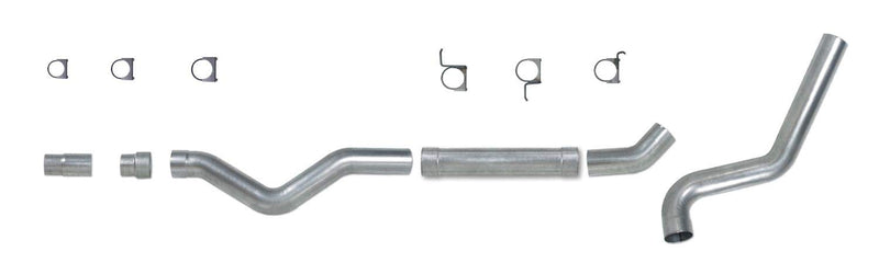 Diamond Eye 5in KIT MFLR RPLCMENT PIPE SGL AL: 2006-2007.5 CHEVY 6.6L 2500/3500