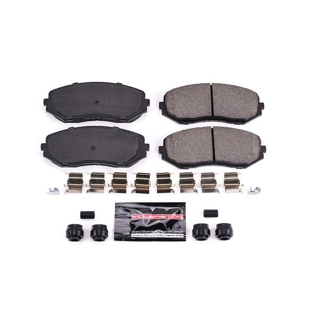 Power Stop Z23-1188 Z23 Evolution Sport Carbon Fiber Infused Ceramic Brake Pads with Hardware For Suzuki Grand Vitara 2006-2013 [Model Specific]