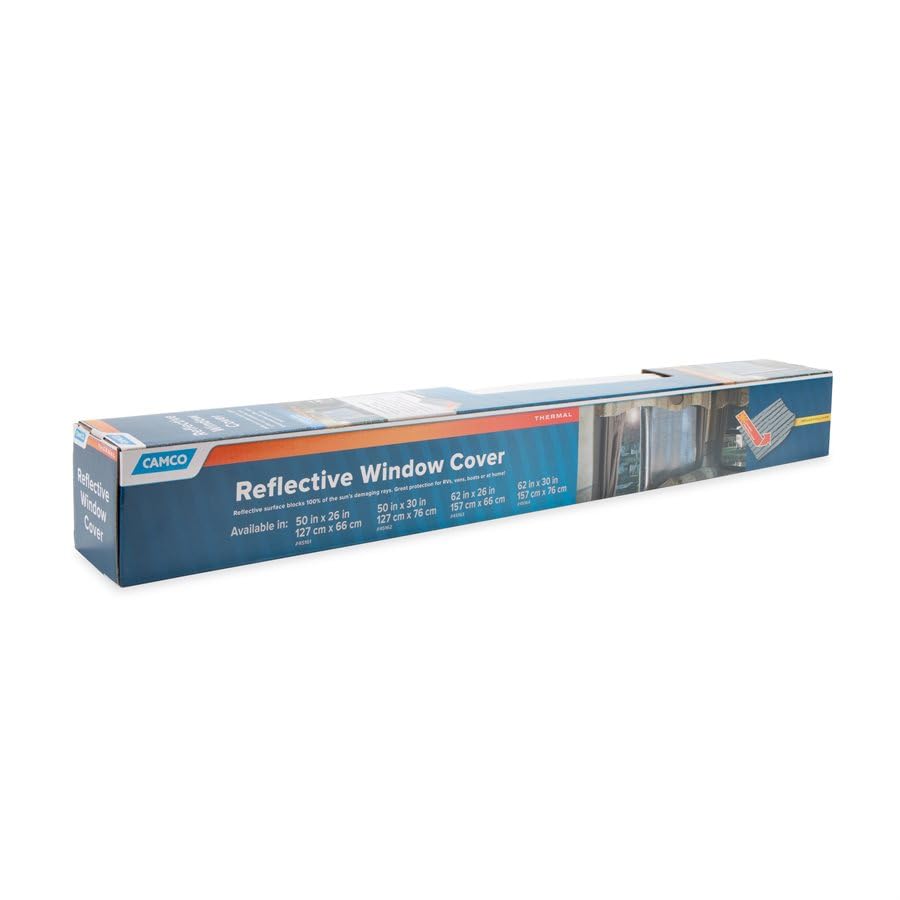 50" x 30" Camco SunShield Reflective Window Cover 45162