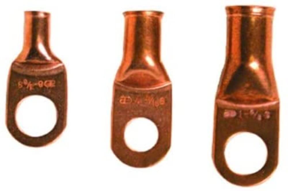 CUR8516 by Metra InstallBay-TM 8 Gauge 0.312 in. Copper Uninsulated Ring Terminal - Pack of 25