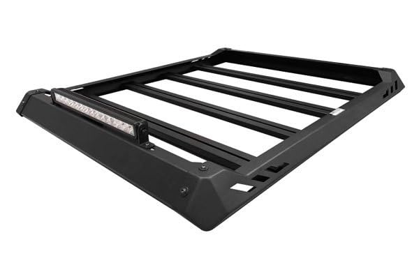 Traveler Black Horse aluminum Roof mounted cargo basket Rack (58"x15"x9") Silver Compatible with 13-23 Silverado 1500|15-20 Ford F-150|13-23 Ram 1500|19-23 Silverado 1500|2019-2023 Ram 1500-TRRB160S