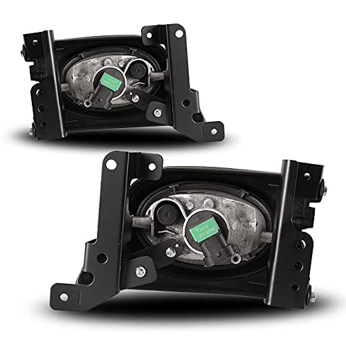 Fog Lights Winjet Compatible With 2006-2008 Honda Civic | Polycarbonate Resin Yellow With Wiring Kit Foglight Foglamp Lamps | 2007