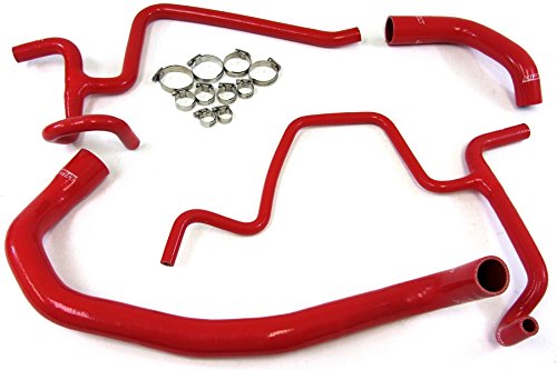 Red HPS 57-1326-RED-1 Silicone Radiator Coolant Hose Kit