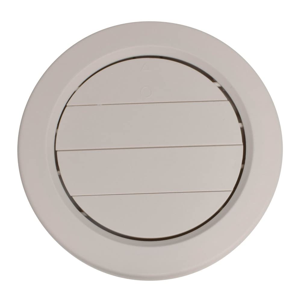 Dampered Valterra A10-3360VP Heating and A/C Register with 360° Rotation - 5-13/16" ID x 6-7/8", Beige