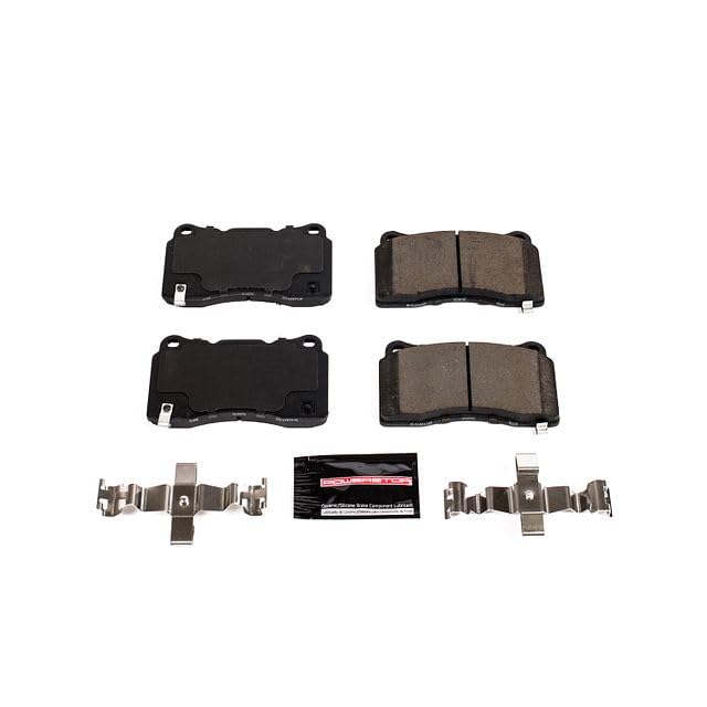 Power Stop Z23-1836 Z23 Sport Carbon Fiber Infused Ceramic Brake Pads with Hardware For Regal Sportback, Cadillac, Cadillac CT6, Cadillac CTS, Cadillac XTS, Corvette, 86 [Model Specific]