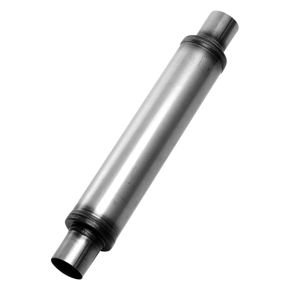 Cherry Bomb Salute Muffler - SA0426 Reversible Round Body - D4" X L18" 24" OAL 2-1/2" C/C Muffler - Cherry Bomb Salute