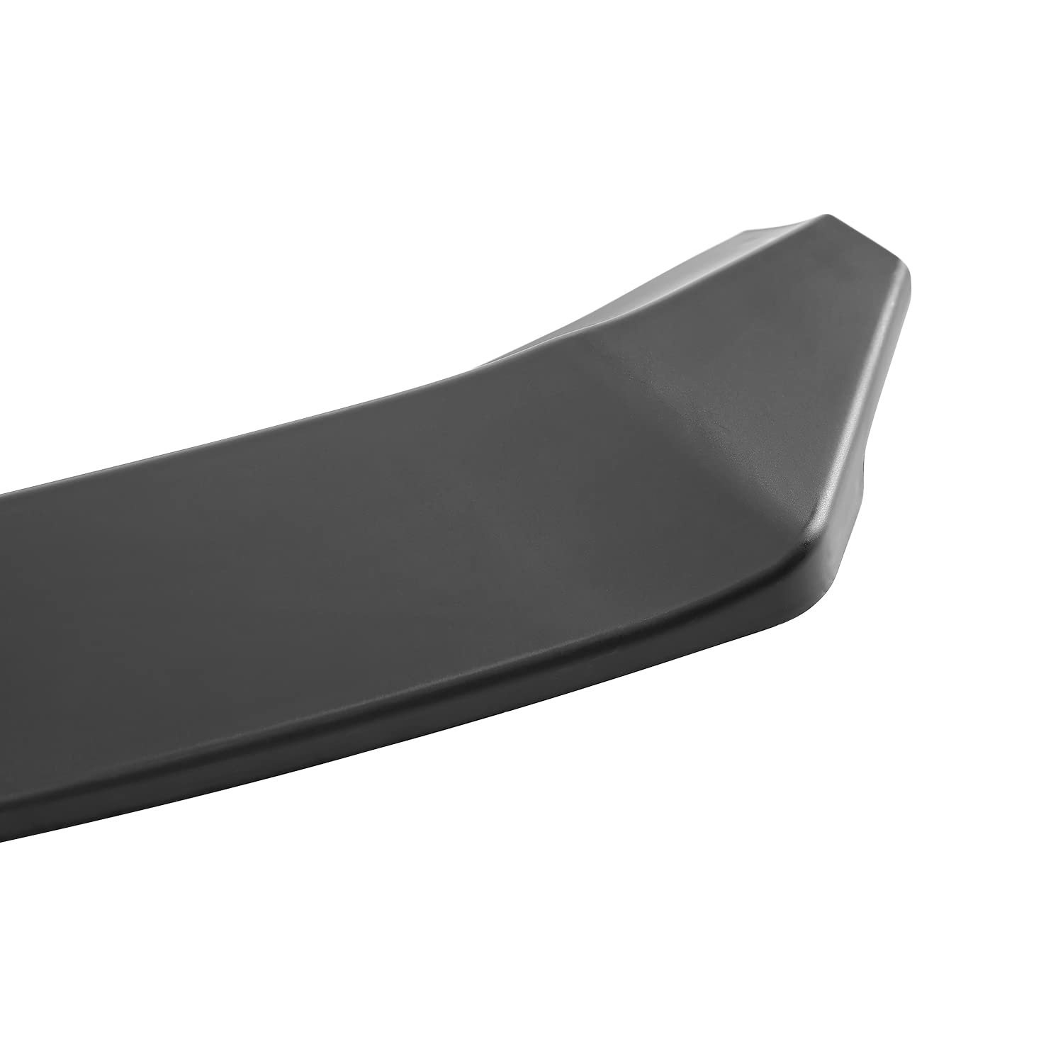 Matte Black Front Bumper Lip Spec-D Tuning Compatible with 2017-2020 Tesla Model S, 2016 Tesla Model S with New Style Bumper