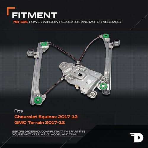 Dorman Front Driver Side 751-636 Power Window Regulator and Motor Assembly Compatible with Select Chevrolet/GMC Models