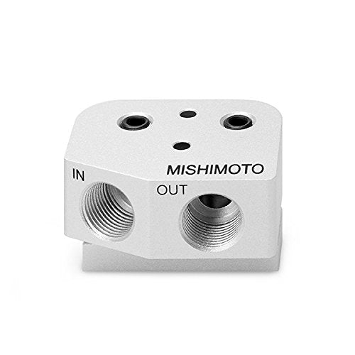 Mishimoto Front-Sump Oil Cooler Adapter MMOCA-GTO Fits Pontiac GTO LS1/LS2 2004 Silver