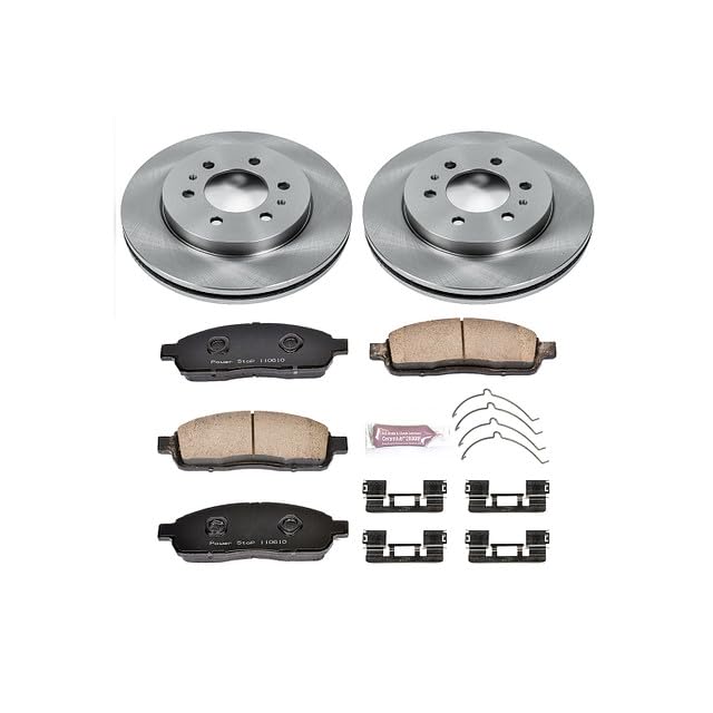 Power Stop Autospecialty KOE5336 Front Replacement Brake Kit-OE Brake Rotors & Ceramic Brake Pads For Ford F-150 2009 [Model Specific]