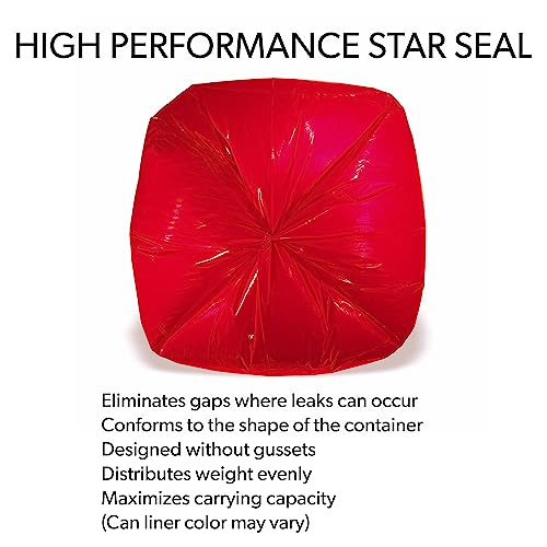 33 GAL LINER CLEAR 33X40 500CT HDPE ROLL 11MIC
