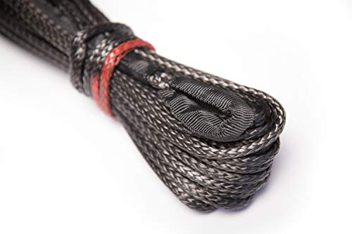 46-Foot Champion Gray Dyneema® Synthetic Winch Rope for 2000-3500-lb. ATV/UTV Winches