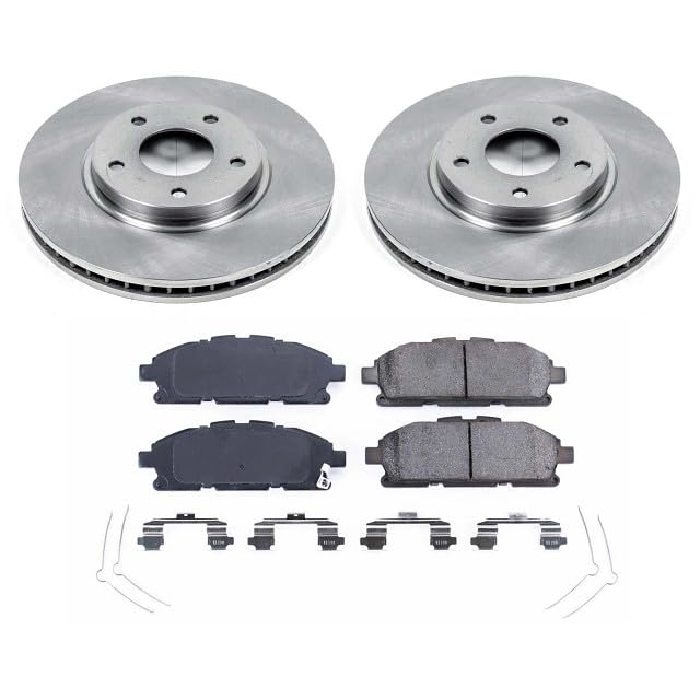 Power Stop Autospecialty KOE6360 Front Replacement Brake Kit-OE Brake Rotors & Ceramic Brake Pads For Nissan Quest 2011-2017 [Model Specific]
